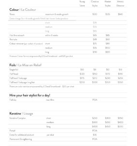 Colour Menu