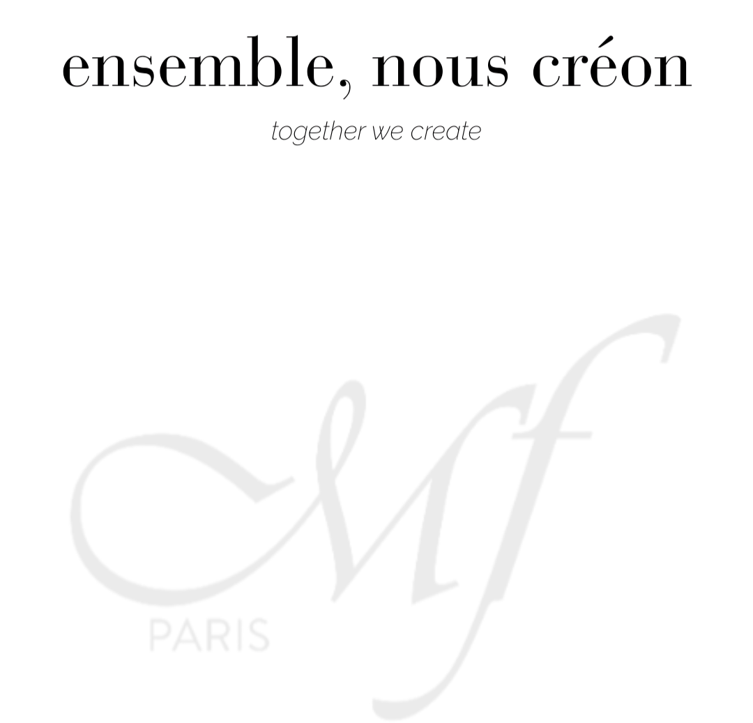 Marie-France quote, together we create