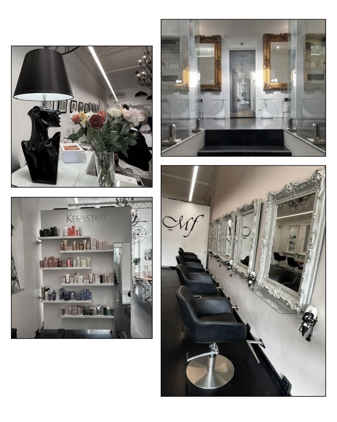 Collage Marie France hair salon Collage Marie France hair salon